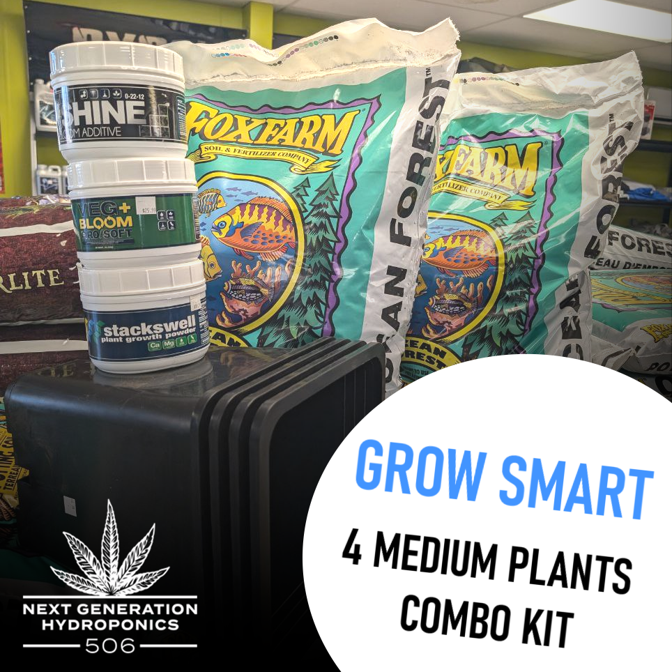 GROW SMART - 4 medium plants kit