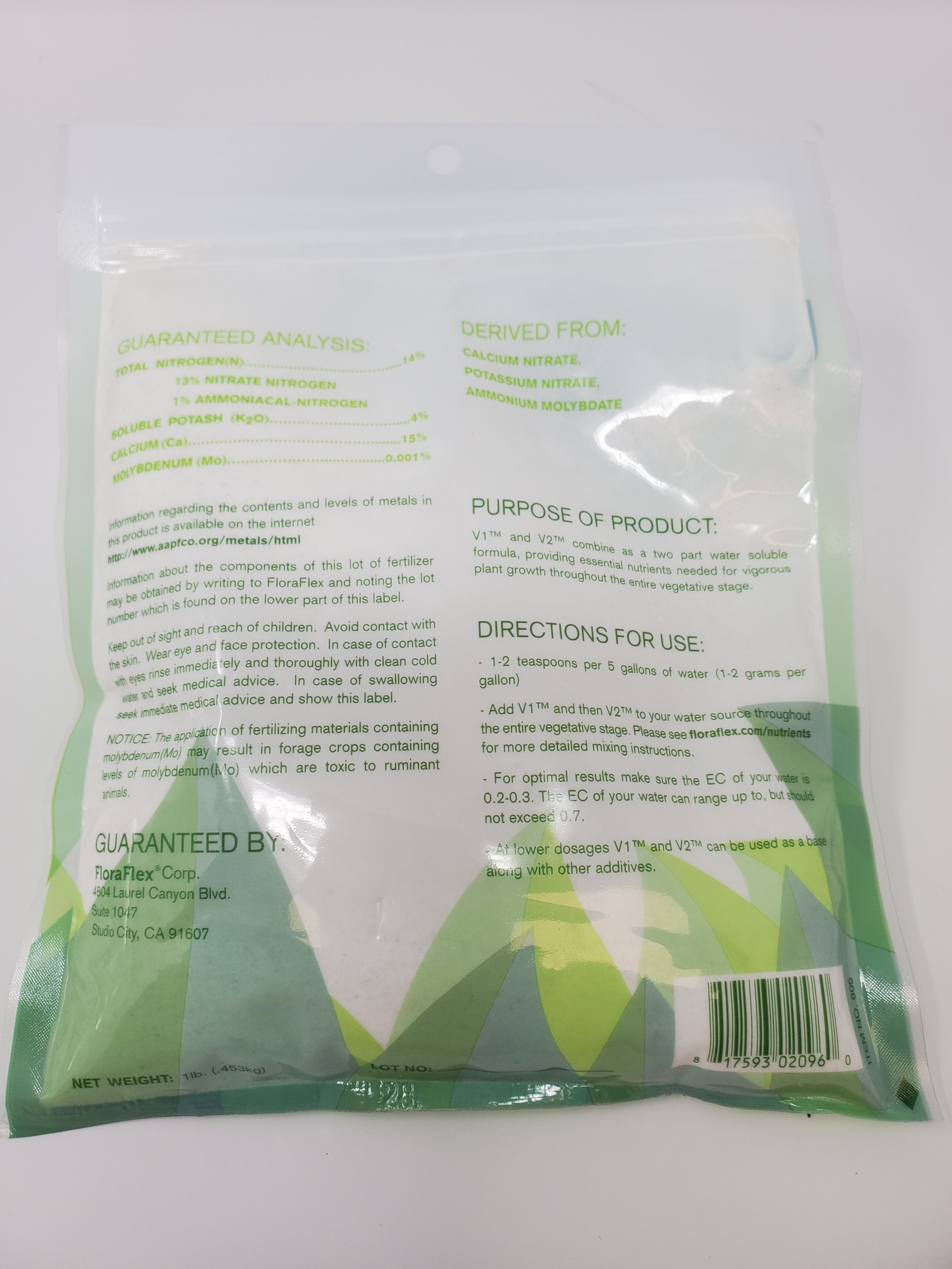 Flora Flex Nutrients  1lbs B1